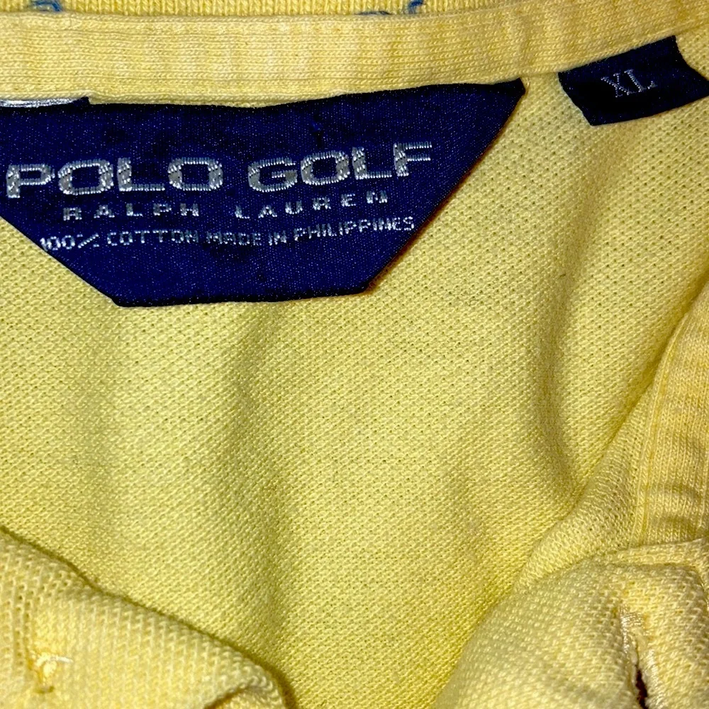Polo by Ralph Lauren Yellow Polo with Navy Pony Logo